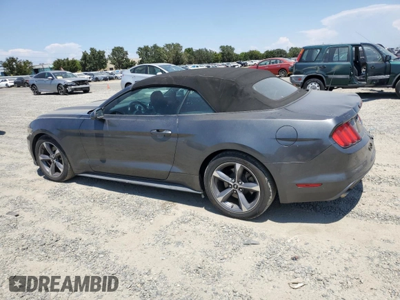 2015 Ford Mustang V6 with VIN 1FATP8EM9F5326609, listed as a Copart auction lot 59942165 with 42,958 mi miles and Salvage title. Bid and sale history available at DreamBid. Image 2.