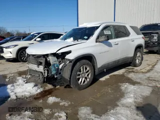 2019 Chevrolet Traverse LS with VIN 1GNERFKW6KJ176281, listed as a Copart auction lot 88249825 with 97,334 mi miles and Salvage Title. Bid and sale history available at carsss.com. Image 1.