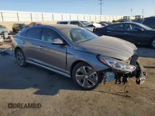 2018 Hyundai Sonata Hybrid Limited with VIN KMHE34L39JA085759, listed as a Copart auction lot 75012704 with 112,322 mi miles and Salvage Title. Bid and sale history available at carsss.com. Image 4.