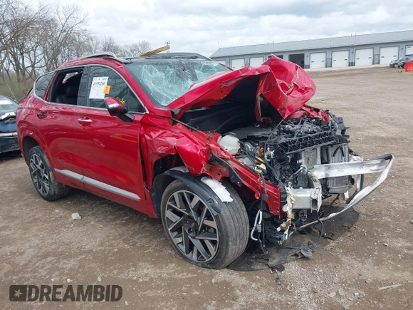 2023 Hyundai Santa Fe Calligraphy with VIN 5NMS5DAL4PH509920, listed as a IAAI auction lot 41951266 with 38,167 mi miles and . Bid and sale history available at DreamBid. Image 1.