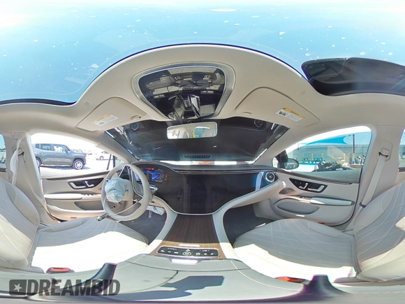 2022 Mercedes-Benz EQS 580 z VIN W1KCG4EB1NA021781, wystawiony jako Copart lot #53314125 z przebiegiem 22 867 mil mil oraz Nie do naprawy. Historia ofert i sprzedaży dostępna na DreamBid. Obrazek 14.