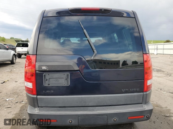 2005 Land Rover LR3 HSE with VIN SALAG25495A338952, listed as a Copart auction lot 60673495 with 203,121 mi miles and Salvage title. Bid and sale history available at DreamBid. Image 6.