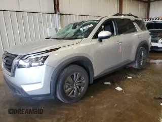 2022 Nissan Pathfinder SV with VIN 5N1DR3BD3NC213437, listed as a Copart auction lot 63790815 with 33,321 mi miles and Salvage title. Bid and sale history available at DreamBid. Image 1.