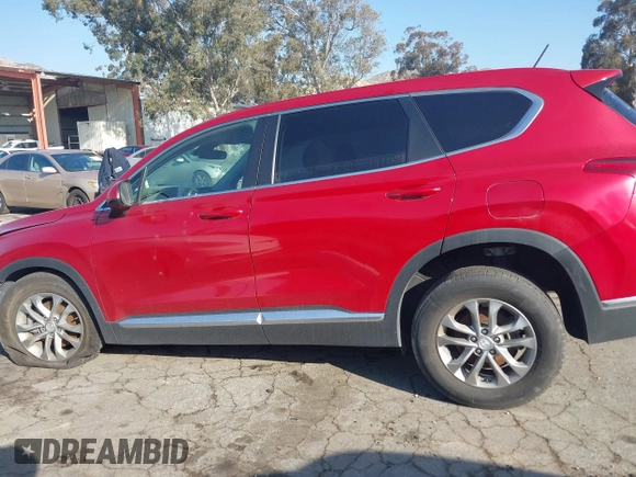 2020 Hyundai Santa Fe SE with VIN 5NMS23AD1LH137619, listed as a IAAI auction lot 41425753 with 72,587 mi miles. Bid and sale history available at carsss.com. Image 15.