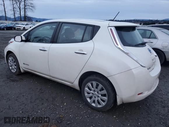 2017 Nissan LEAF S with VIN 1N4BZ0CPXHC302029, listed as a Copart auction lot 87067414 with 48,658 mi miles and Salvage Title. Bid and sale history available at carsss.com. Image 2.