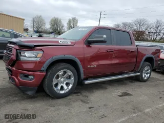 2020 Ram 1500 Big Horn with VIN 1C6SRFFT3LN264203, listed as a Copart auction lot 50809765 with 81,018 mi miles and Salvage Title. Bid and sale history available at carsss.com. Image 1.