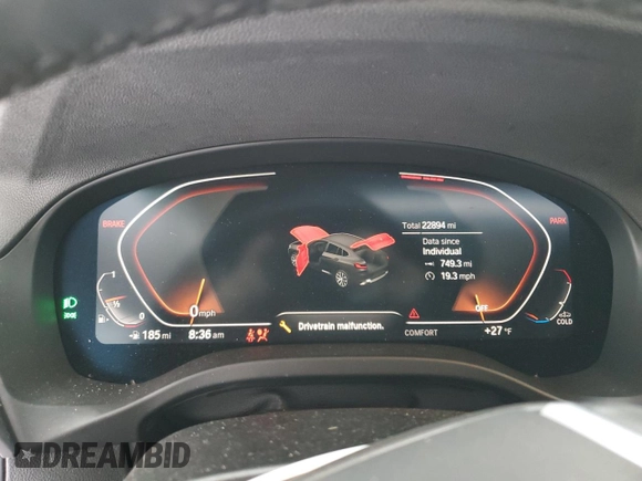 2022 BMW X4 xDrive30i z VIN 5UX33DT05N9J34723, wystawiony jako Copart lot #85291284 z przebiegiem 22 894 mil mil oraz Czysty tytuł • Clean title. Historia ofert i sprzedaży dostępna na DreamBid. Obrazek 9.