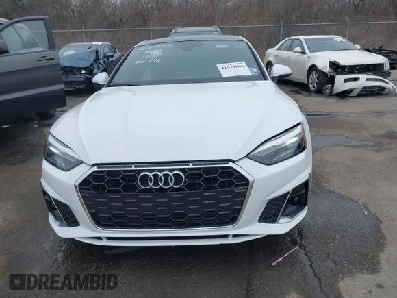 2021 Audi A5 Sportback S line Premium with VIN WAUDACF54MA016976, listed as a IAAI auction lot 41534802 with 16,606 mi miles. Bid and sale history available at carsss.com. Image 12.