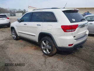 2012 Jeep Grand Cherokee Overland with VIN 1C4RJECT5CC362349, listed as a IAAI auction lot 41760221 with 218,350 mi miles. Bid and sale history available at carsss.com. Image 3.