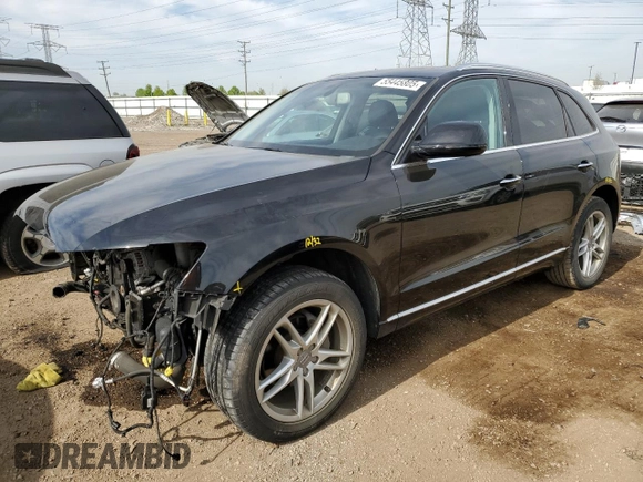 2017 Audi Q5 Premium Plus with VIN WA1L2AFPXHA016207, listed as a Copart auction lot 55445805 with 93,467 mi miles and Salvage title. Bid and sale history available at DreamBid. Image 1.