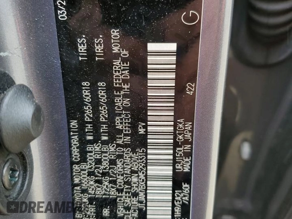 2021 Lexus GX 460 Premium с VIN JTJAM7BX5M5293315, выставлен на аукционе Copart как лот 60737685 с пробегом 66 832 миль миль и Списание • Salvage title. История ставок и продаж доступна на DreamBid. Изображение 14.