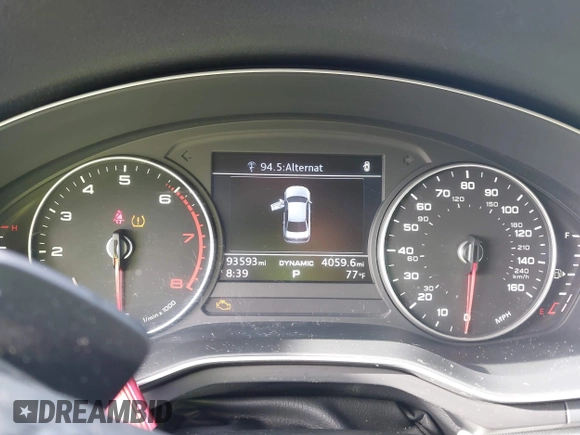 2017 Audi A4 Premium with VIN WAUGNAF43HN057935, listed as a IAAI auction lot 42631720 with 93,593 mi miles and . Bid and sale history available at DreamBid. Image 7.