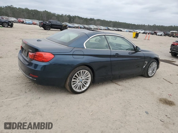 2016 BMW 4 Series 428i xDrive with VIN WBA3T1C55GP821711, listed as a Copart auction lot 44401385 with 54,833 mi miles and Salvage title. Bid and sale history available at DreamBid. Image 3.