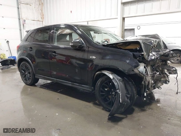2019 Mitsubishi Outlander Sport ES 2.0 with VIN JA4AR3AU3KU018303, listed as a IAAI auction lot 38428365 with 48,945 mi miles. Bid and sale history available at carsss.com. Image 1.