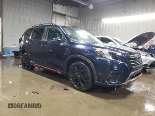 2022 Subaru Forester Sport with VIN JF2SKAJCXNH490930, listed as a Copart auction lot 45972435 with 39,637 mi miles and Salvage Title. Bid and sale history available at carsss.com. Image 4.