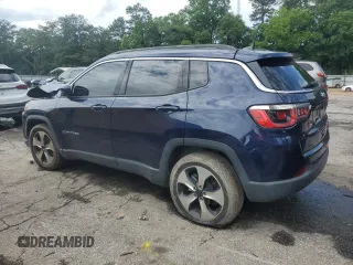 2018 Jeep Compass Latitude with VIN 3C4NJCBB3JT134038, listed as a Copart auction lot 57570015 with 72,610 mi miles and Salvage title. Bid and sale history available at DreamBid. Image 2.