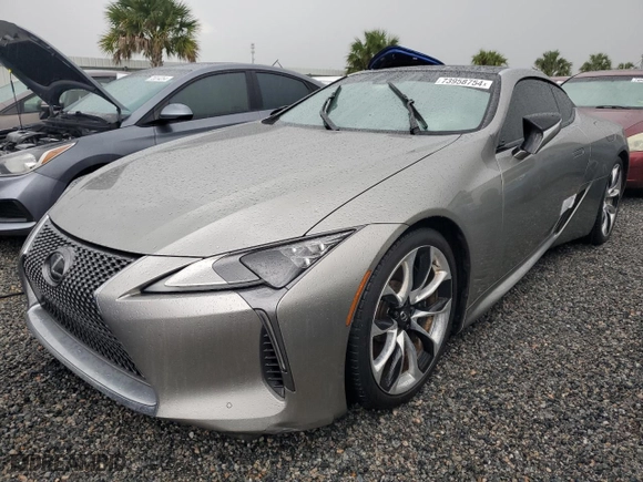 2018 Lexus LC with VIN JTHHP5AY7JA001690, listed as a Copart auction lot 73958754 with 62,475 mi miles and Non Repairable. Bid and sale history available at carsss.com. Image 1.