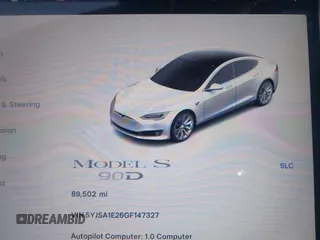 2016 Tesla Model S 90D with VIN 5YJSA1E26GF147327, listed as a IAAI auction lot 42077766 with 89,502 mi miles and . Bid and sale history available at DreamBid. Image 15.