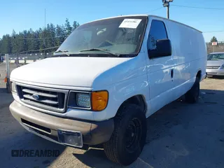2006 Ford Econoline Cargo with VIN 1FTSS34L26DB14785, listed as a IAAI auction lot 41421286 with 202,580 mi miles and . Bid and sale history available at DreamBid. Image 2.