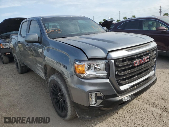 2022 GMC Canyon 2WD Elevation with VIN 1GTG5CEN0N1229995, listed as a Copart auction lot 74576744 with 13,738 mi miles and Non Repairable. Bid and sale history available at carsss.com. Image 4.