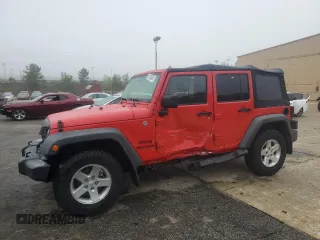2015 Jeep Wrangler Unlimited Sport with VIN 1C4BJWDG0FL522375, listed as a Copart auction lot 58126685 with 95,230 mi miles and Salvage title. Bid and sale history available at DreamBid. Image 1.