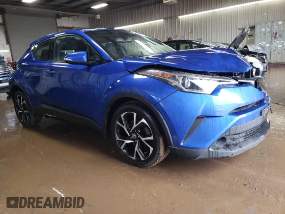 2018 Toyota C-HR XLE with VIN NMTKHMBX3JR018234, listed as a Copart auction lot 49472275 with 76,112 mi miles and Salvage Title. Bid and sale history available at DreamBid. Image 4.