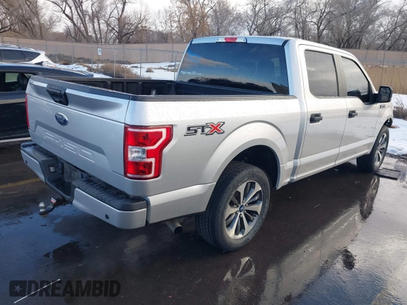 2019 Ford F-150 XL with VIN 1FTEW1C54KFD48711, listed as a IAAI auction lot 41601800 with 94,295 mi miles and . Bid and sale history available at carsss.com. Image 4.