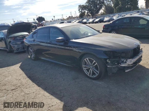 2018 BMW 7 Series 750i with VIN WBA7F0C54JGM23724, listed as a Copart auction lot 89399285 with 141,167 mi miles and Salvage Title. Bid and sale history available at carsss.com. Image 4.