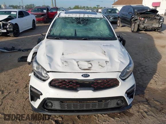 2020 Kia Forte GT-Line with VIN 3KPF34AD8LE251922, listed as a IAAI auction lot 41885015 with 56,505 mi miles. Bid and sale history available at carsss.com. Image 6.