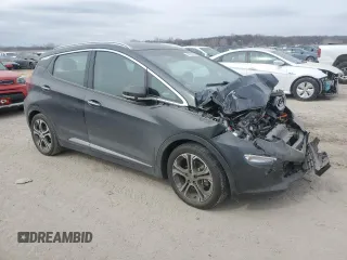 2018 Chevrolet Bolt EV Premier with VIN 1G1FX6S09J4111400, listed as a Copart auction lot 47557335 with 0 mi miles and Salvage Title. Bid and sale history available at carsss.com. Image 4.