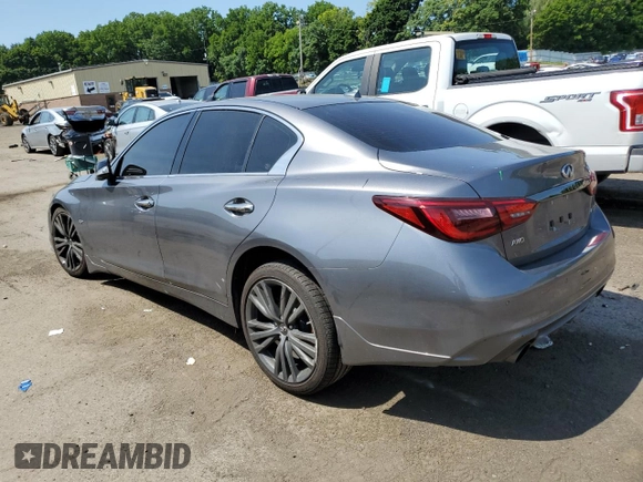 2020 Infiniti Q50 Pure с VIN JN1EV7AR6LM253692, выставлен на аукционе Copart как лот 59206304 с пробегом 55 990 миль миль и На запчасти • Non repairable. История ставок и продаж доступна на DreamBid. Изображение 2.