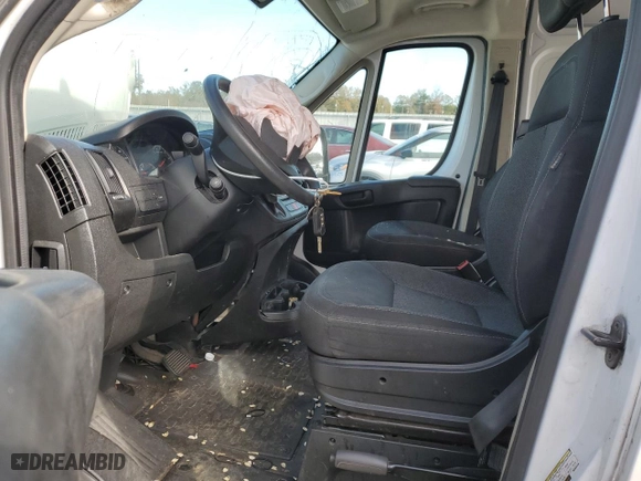 2021 Ram ProMaster Cargo Van with VIN 3C6LRVDG3ME524206, listed as a Copart auction lot 83897724 with 251,773 mi miles and Salvage Title. Bid and sale history available at carsss.com. Image 7.