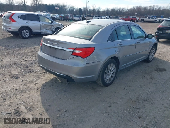 2014 Chrysler 200 LX with VIN 1C3CCBAB9EN204844, listed as a IAAI auction lot 41002852 with 143,439 mi miles. Bid and sale history available at carsss.com. Image 4.