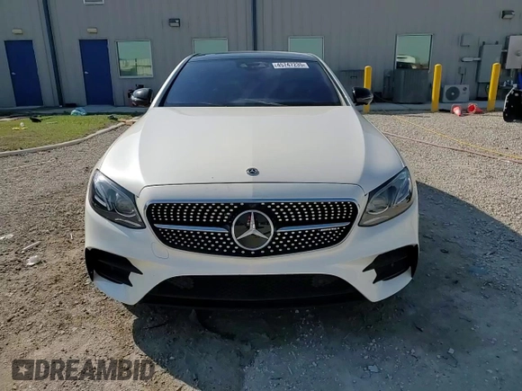 2018 Mercedes-Benz E-Class AMG E 43 with VIN WDDZF6EB8JA486688, listed as a Copart auction lot 45747235 with 0 mi miles and Salvage Title. Bid and sale history available at carsss.com. Image 14.