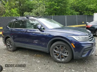 2023 Volkswagen Tiguan SE with VIN 3VVMB7AX5PM073857, listed as a Copart auction lot 55640065 with 16,177 mi miles and Salvage title. Bid and sale history available at DreamBid. Image 4.