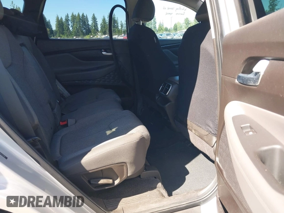 2019 Hyundai Santa Fe SE with VIN 5NMS2CAD9KH122140, listed as a IAAI auction lot 42616171 with 50,794 mi miles and . Bid and sale history available at DreamBid. Image 8.