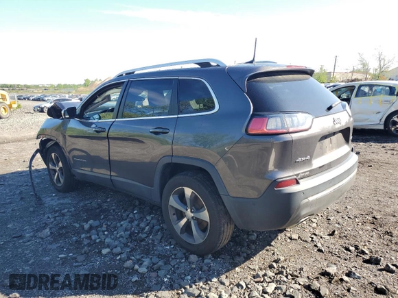 2019 Jeep Cherokee High Altitude with VIN 1C4PJMDX4KD133124, listed as a Copart auction lot 55817625 with 76,621 mi miles and Salvage title. Bid and sale history available at DreamBid. Image 2.