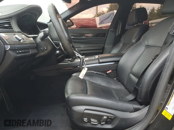 2014 BMW 7 Series 740Li with VIN WBAYE4C53ED137952, listed as a Copart auction lot 62829515 with 151,160 mi miles and Salvage title. Bid and sale history available at DreamBid. Image 7.