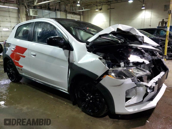 2023 Mitsubishi Mirage Black Edition with VIN ML32AWHJ3PH006444, listed as a Copart auction lot 42985065 with 15,858 mi miles and Clean title. Bid and sale history available at DreamBid. Image 4.