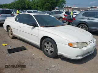 2001 Chevrolet Monte Carlo LS z VIN 2G1WW12E819357014, wystawiony jako IAAI lot #42401560 z przebiegiem 162 485 mil mil oraz . Historia ofert i sprzedaży dostępna na DreamBid. Obrazek 1.