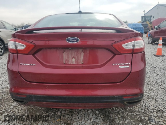 2016 Ford Fusion Titanium with VIN 3FA6P0K95GR104520, listed as a Copart auction lot 52491815 with 116,602 mi miles and Salvage Title. Bid and sale history available at carsss.com. Image 6.