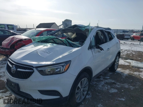 2018 Buick Encore Preferred with VIN KL4CJESB5JB605931, listed as a IAAI auction lot 41612363 with 110,843 mi miles. Bid and sale history available at carsss.com. Image 6.