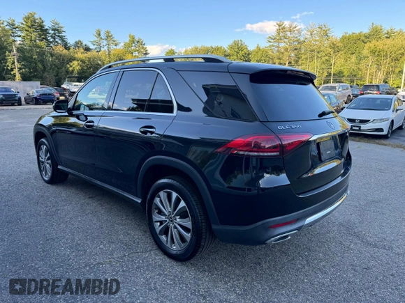 2020 Mercedes-Benz GLE 350 with VIN 4JGFB4KB7LA012487, listed as a Copart auction lot 80717844 with 66,862 mi miles and Clean title. Bid and sale history available at DreamBid. Image 3.