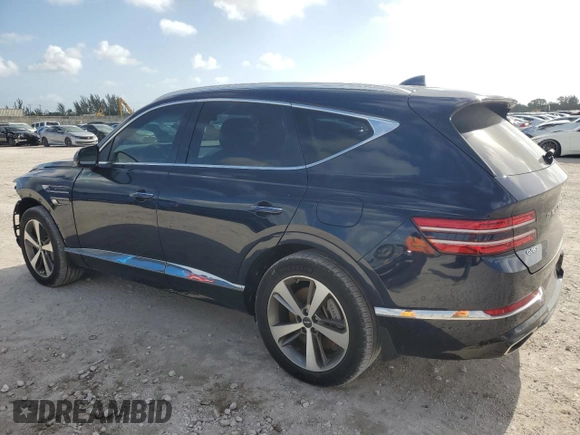 2023 Genesis GV80 with VIN KMUHBDSB7PU115195, listed as a Copart auction lot 51302515 with 15,285 mi miles and Salvage Title. Bid and sale history available at carsss.com. Image 2.
