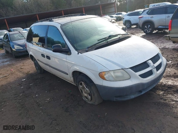 2002 Dodge Caravan SE with VIN 1B4GP25352B644736, listed as a IAAI auction lot 41268744 with 158,438 mi miles. Bid and sale history available at carsss.com. Image 1.