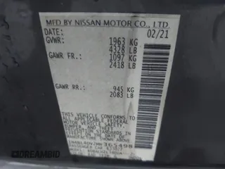 2021 Nissan Altima 2.5 SV with VIN 1N4BL4DV2MN365498, listed as a IAAI auction lot 40728315 with 72,035 mi miles. Bid and sale history available at carsss.com. Image 9.
