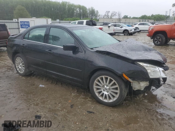 2009 Mercury Milan Premier with VIN 3MEHM081X9R624842, listed as a Copart auction lot 51873025 with Not provided miles and Salvage title. Bid and sale history available at DreamBid. Image 4.