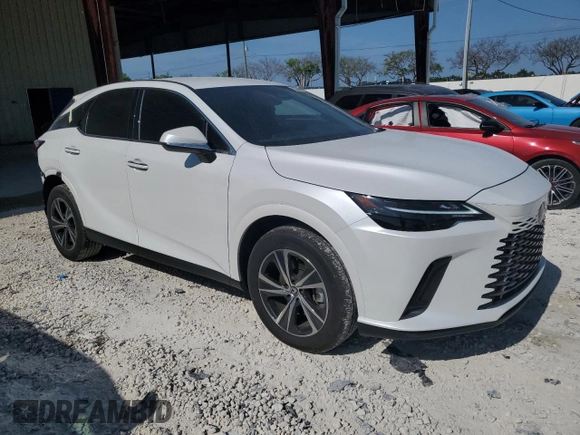 2023 Lexus RX with VIN 2T2BAMBA1PC022197, listed as a Copart auction lot 53846754 with 7,395 mi miles and Salvage Title. Bid and sale history available at carsss.com. Image 4.