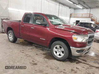 2020 Ram 1500 Big Horn with VIN 1C6SRFBT6LN110557, listed as a IAAI auction lot 41345521 with 80,143 mi miles. Bid and sale history available at carsss.com. Image 1.