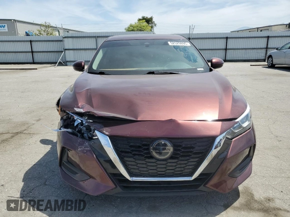 2021 Nissan Sentra SV with VIN 3N1AB8CV0MY203716, listed as a Copart auction lot 52529895 with 58,390 mi miles and Clean title. Bid and sale history available at DreamBid. Image 5.